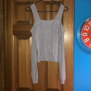 Lavender Kendall& Kylie crop sweater